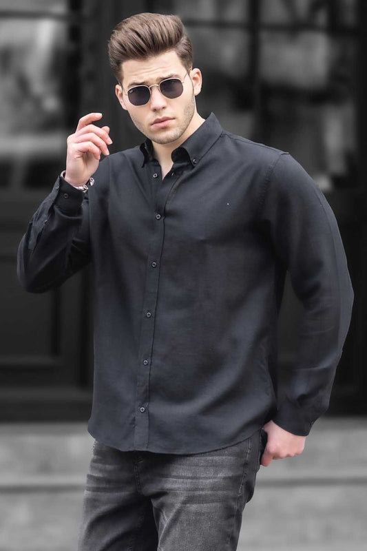 Male Black Shirt - Made in Turkey