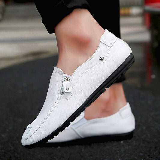 Men Leather Loafers Slip On  Shoes