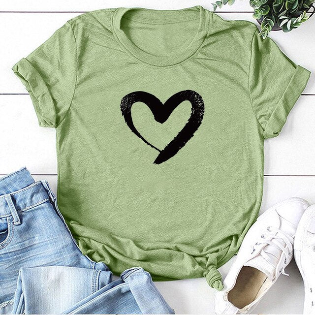 LOVE Print Women T Shirts