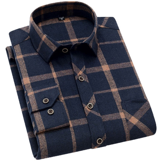 Men Long Sleeve Shirt Cotton Soft fit