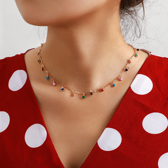 Multi Layer Long Necklace Women
