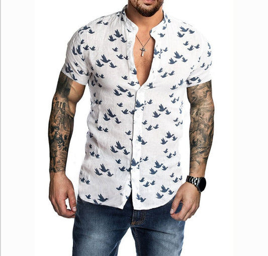 Men Shirts Cotton Slim Fit