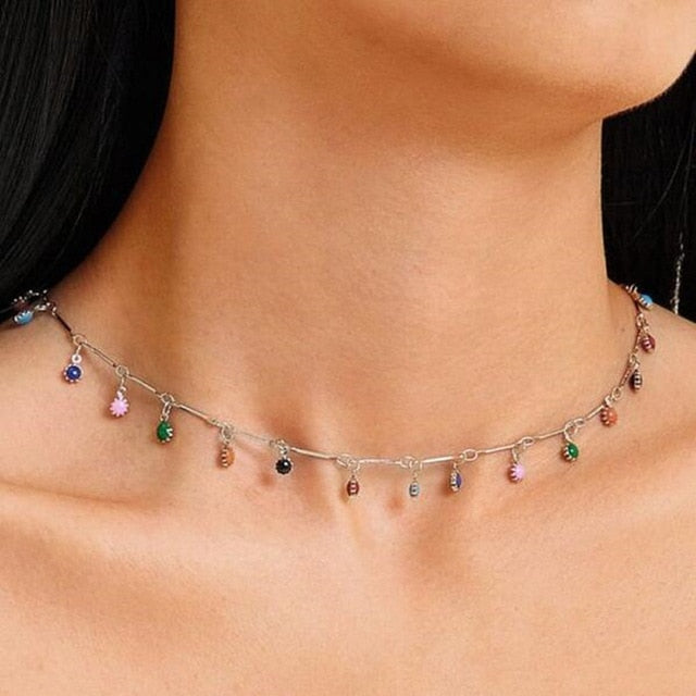 Multi Layer Long Necklace Women